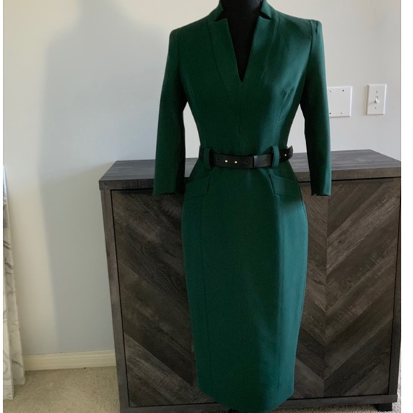 Karen Millen Forever dress in green NWT size 6 - Picture 10 of 11